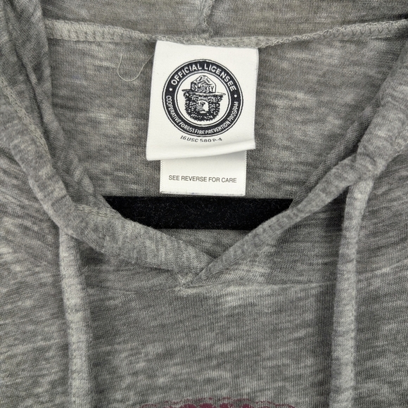 Official Licensee Cooperative Forestsfire Prevention Program Grey Sweater Size L - Picture 3 of 13